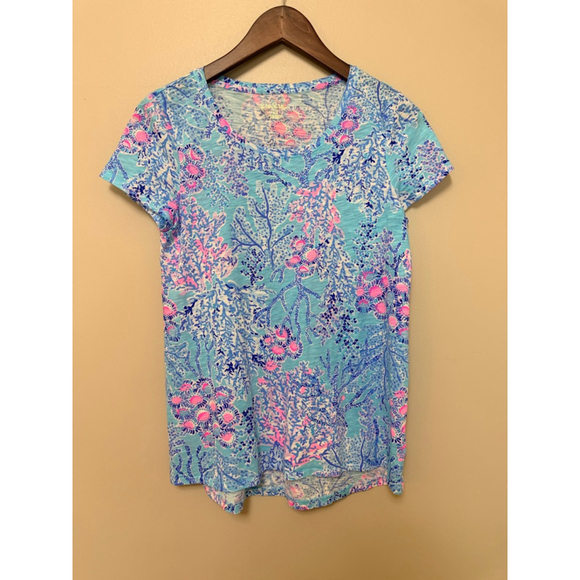 Lilly Pulitzer Etta Scoop Neck Tee - Picture 2 of 5
